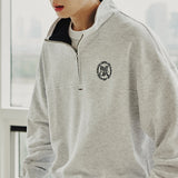 サークルロゴコットンアノラック/CIRCLE LOGO COTTON ANORAK_LIGHT GREY