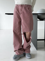 ビジョピンクデニムパンツ/no.1109 Bijo Pink Denim Pants