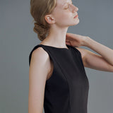フレア ボートネック ドレス / Flare boatneck dress