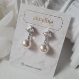 ダイアモンドパールピアス