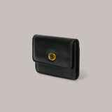 Flat Gold Wallet - Black