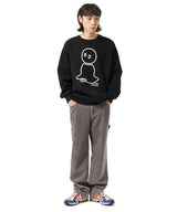[プレオーダー11月11日]メルトアウトラインロゴスウェットシャツ / MELT OUTLINE LOGO SWEATSHIRT (4565054357622)