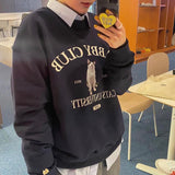 タビーキャットクラブスウェットシャツ / TABBY CAT CLUB SWEATSHIRT NAVY