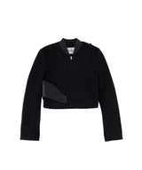 POCKET DETAILS ZIP-UP JACKET BLACK