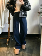 ワイドフィットデニムパンツ/WIDE FIT DARK BLUE DENIM PANTS [17789]