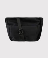 METAL TWO BUCKLE MESSENGER BAG (BLACK) (6586499661942)