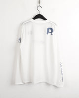 DIMUエアメッシュブロックコアプリント長袖Tシャツ