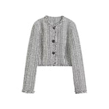 Attitude tweed short jacket