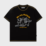 マルチーズエンディングポーズハーフスリーブTシャツ / Maltese ending pose half sleeve tshirts