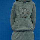 フリースフーディー / GHL FLEECE HOODIE_MINT CHOCO