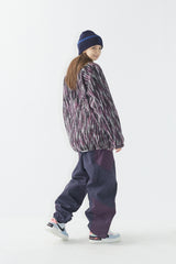 ベターザンツイストアノラックシャツ / BSR2223FWJK099 BETTER THAN TWIST ANORAK SHIRT PURPLE NAVY