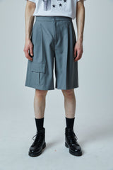 プリーツ バミューダ ショーツ / PLEATED BERMUDA SHORTS