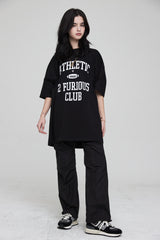 アスレチックオーバーサイズTシャツ /ATHLETIC OVERSIZED T-SHIRT BLACK