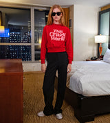 TCWクロップスウェットシャツ / TCW crop sweatshirt (4582491127926)
