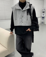 ロアクロップパッディドフードベスト/OW Roa Cropped Padded Hooded Vest (2 colors)