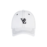[VARZAR] 3D Monogram Stitch Over Fit Ball Cap White