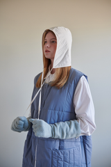 클라우드 리어서블 후드(포 레이니,스노위데이) _크림&라이트 레몬 / Cloud reversible hood (for rainy, snowy day)_cream and light lemon (6656028213366)