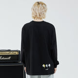 オーバーフィット M ロングスリーブT/OVERFIT M LONG-SLEEVED T-BLACK