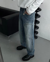 EN Slave Double Nee Denim Pants (2 colors)