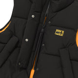 CHERRY CROP STRING DOWN VEST [BLACK]