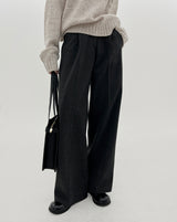 ブラッシュワンピンタックスラックス/No.5235 Brushed one-pin tuck slacks (2color)