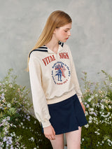 フィギュアスケートハーフジップアップスウェットシャツ / Figureskate Half Zip-up Sweatshirt