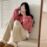 [BELLIDE MADE] point embroidery sweat