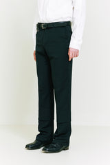 Double Layerd Slacks black (6683650293878)