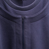 ハーフジップレイヤードスウェットシャツ / HALF ZIP LAYERD SWEATSHIRTS-SHADOW NAVY
