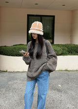 Dミックスオーバーニット / ASCLO D Mix Over Knit (3color)