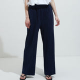Crease band pants - Navy (6671638921334)