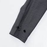 ヘムボタンクロップジャケット / Hem Button Crop Jacket (Gray)