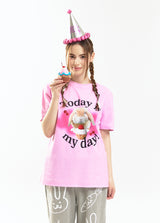 トゥデイイズマイデイTシャツ / TODAY IS MY DAY-T (pink)