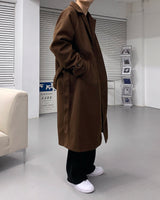 ウールベルトマックコート/SI wool belted mac coat (3 colors)