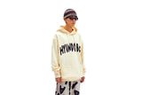 Logo heavy hoodie ( CREAM ) (6626182168694)