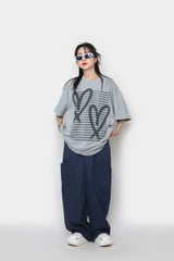 ブラッシュハートショートスリーブTシャツ / Brush Heart Short Sleeve T-shirt