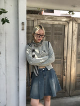 Mickey two tuck mini skirt