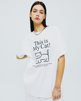 ディスイズマイキャットTシャツ/THIS IS MY CAT TSHIRT-WHITE