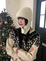 Aira Nordic pattern round knit