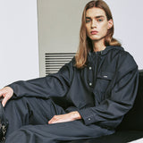 FRONT ARCH COVER HOODIE BLOUSON GREY
