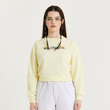 FLOWER LETTERING SWEAT SHIRT (6680850006134)