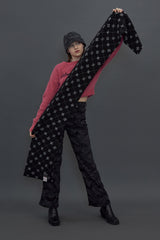 ARGYLE MUFFLER / BLACK (4614353485942)