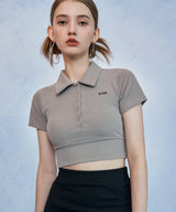 HIDE Collar Button Top (Light Khaki) (6570967400566)