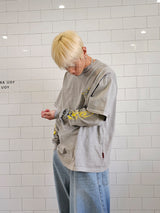 VENTIQUE Pigment Layered Flame Long Sleeve 2color