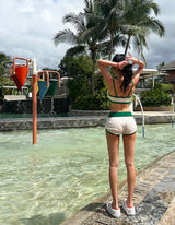 knitwear colored bikini swimwear