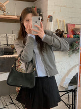 WT Pleated Wrapped Mini Skirt (2color)