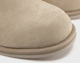 Cowhide Gravel Chelsea Boots Beige [VIBRAM]