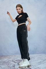 HIDE Cutting Sweat Pants (Black) (6570991648886)