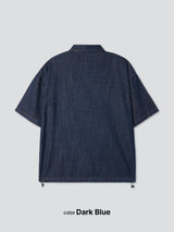 デニムスキッパーシャツ / Denim skipper shirt