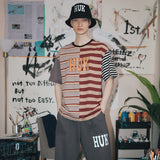 HUK MIX STRIPE T-SHIRT [2 COLOR]